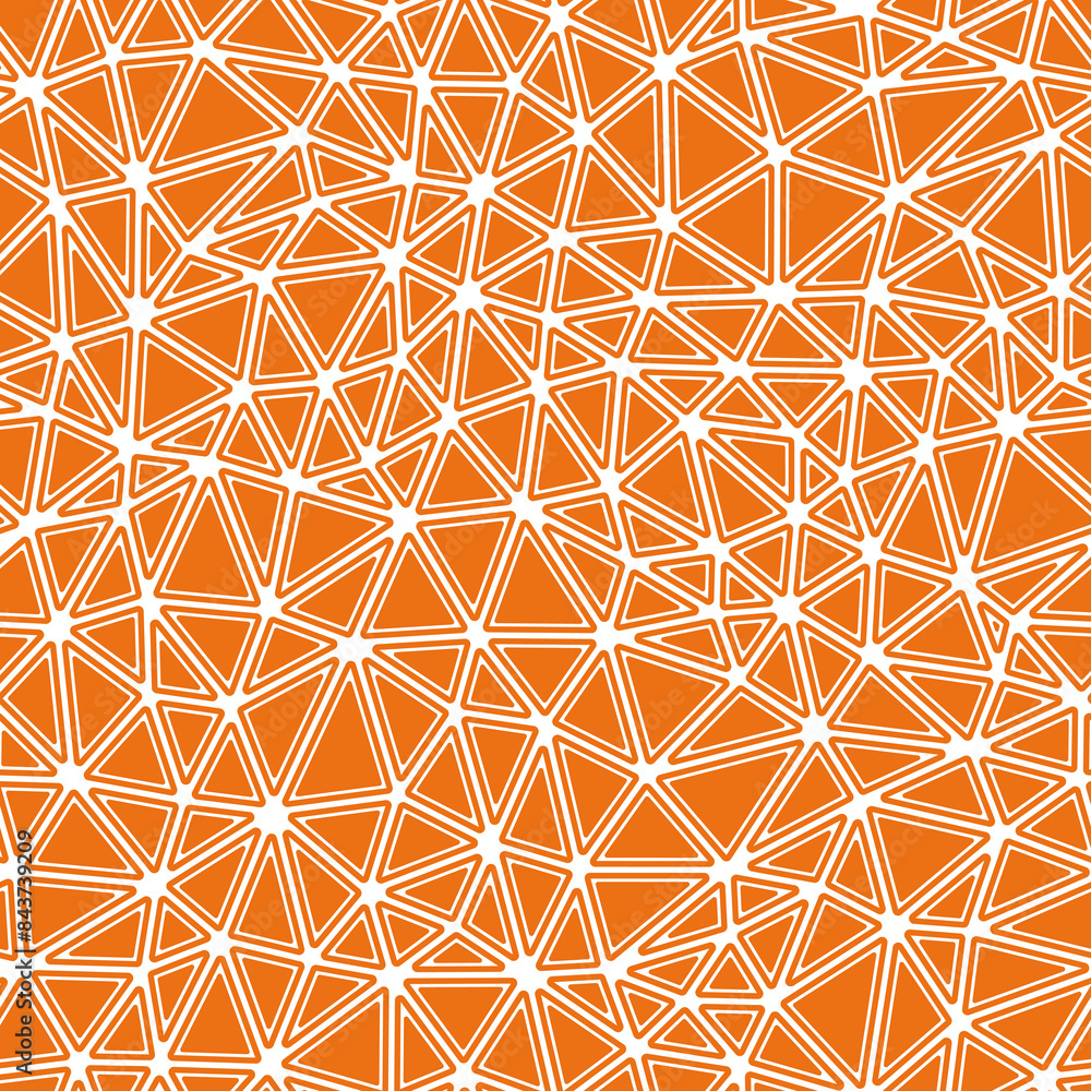 Poster pattern of triangle shapes. rounded solid shapes in frames. compact triangles size. solid color styl