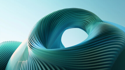 Abstract 3D Background with flowing liquid , color blue green and teal , chromatic dispersion and thin film spectral effect
, Liquid Glass Wave Seamless silver background.