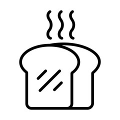 Obraz premium Bread Slices Icon for Bakery Products, Breakfast Items, and Culinary Graphics