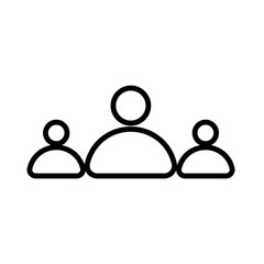 Community Icon for Social Networks, Group Activities, and Public Engagement Graphics