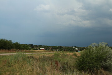 A tornado in the sky