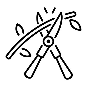 recommend clip art: Get this line icon of hand pruners 
