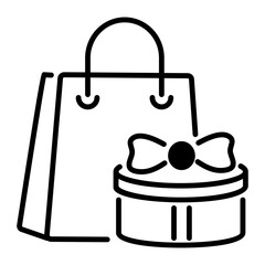 Handy line style icon depicting mother gifts 