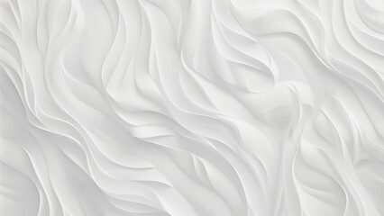 Obraz premium Delicate Hair-like Patterns on a White Canvas