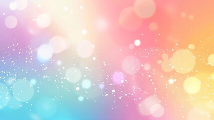 Obraz premium Soft Dreamy Pastel Rainbow Blurred Background - Vector Illustration in Flat Design Style