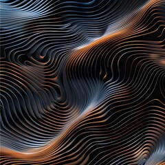 An elegant image showcasing abstract dark waves, creating a fluid and captivating pattern. The soft curves and subtle color gradients evoke a sense of calm and sophistication, perfect for modern decor