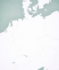 Fototapeta premium Map of Germany - Blank map
