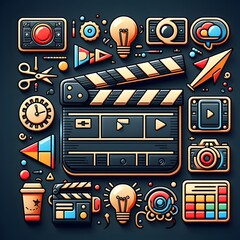 Video Editing App Icon Design