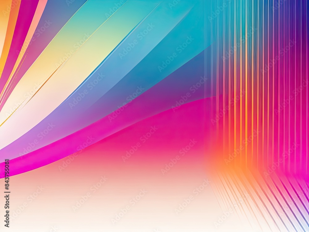 Poster modern multicolored gradient backdrop vector illustration with lines