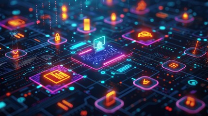 Obraz premium Digital transformation driving innovation in customer engagement and service delivery.