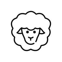 Sheep Icon for Farm Animals, Wool Production, and Agriculture Illustrations