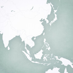 Map of East Asia - Blank map