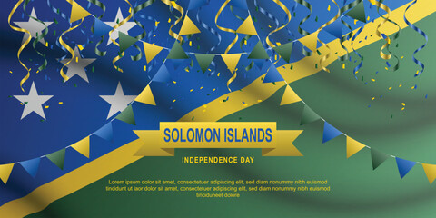 Solomon Islands Independence Day background.