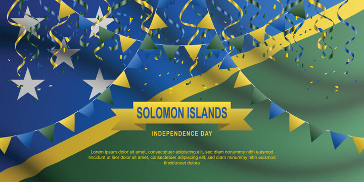 Solomon Islands Independence Day background.