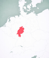 Map of Germany - Hesse