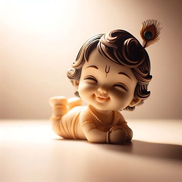 Cute 3d lord Baby krishna