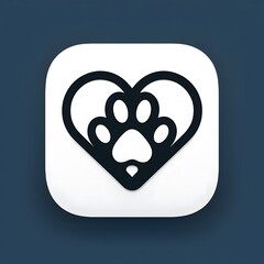 Virtual Pet Care App Icon Design