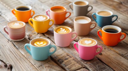 The Colorful Coffee Cups