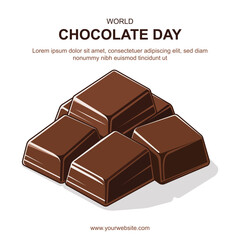 World Chocolate Day background.