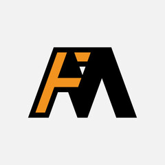 Letter FM or MF Logo, Monogram Logo letter F with M combination, design logo template element, vector illustration