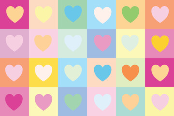 Heart love seamless pattern abstract background