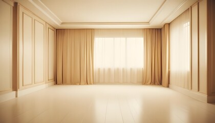 white and gold theme modern interior