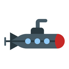 Submarine flat icon