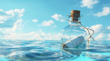 The bottle with message