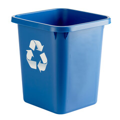 Recycling bin die cut PNG style isolated on white and transparent background