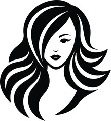 women salon logo illustration eps 10