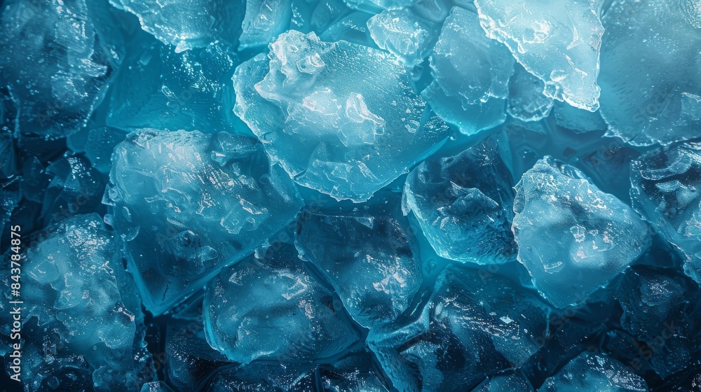 Poster a visually appealing image that focuses on the unique shapes and translucent quality of clustered bl