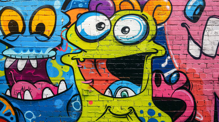 art design on wall background