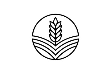 Black leaf logo vector