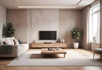 white and gold theme modern interior