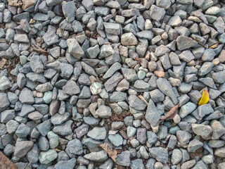 gravel, top-down view, abstract background and texture
