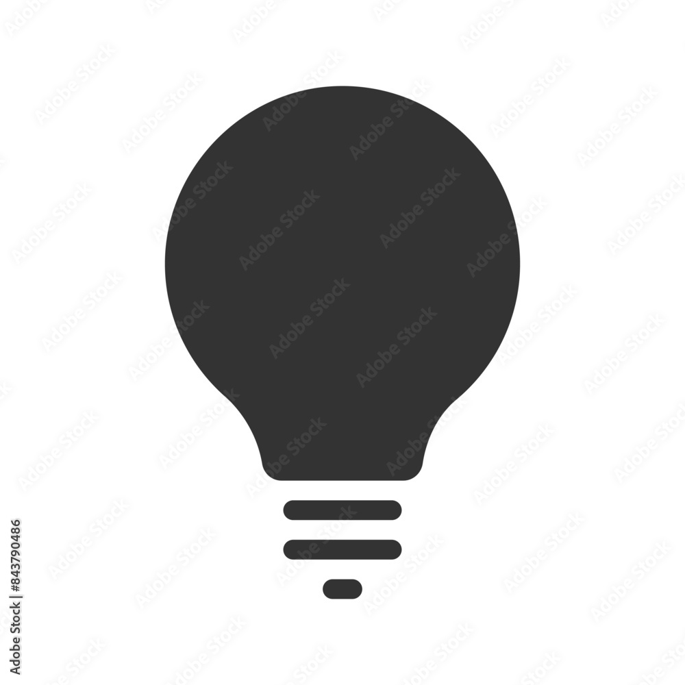 Poster bulb glyph vector icon isolated on white background. bulb glyph vector icon for web, mobile and ui d