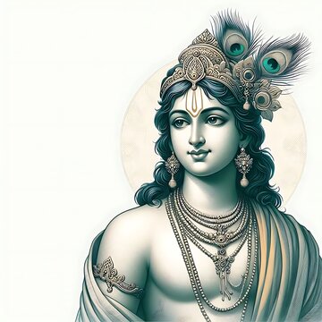 Young Lord Krishna portrait