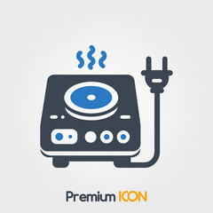 Fototapeta premium Electric Stove Icon