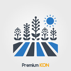 Fototapeta premium Cover Crops Icon