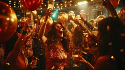 Fototapeta premium The Party with Balloons