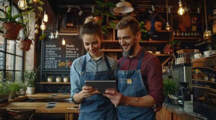 Obraz premium The barista partners