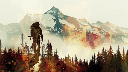 Double Exposure Wanderlust Vista
