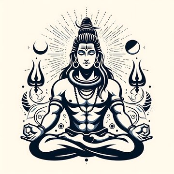 recommend clip art: Lord Shiva: God with the Three eyes