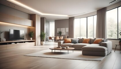 white and gold theme modern interior