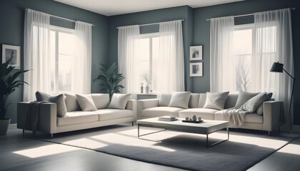 white and gold theme modern interior