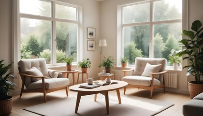 white and gold theme modern interior