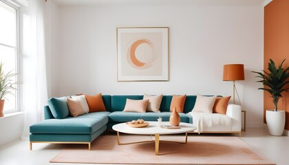 white and gold theme modern interior