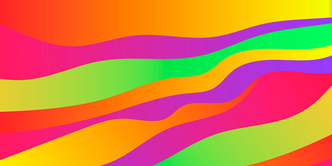 Abstract modern illustration with color waves.