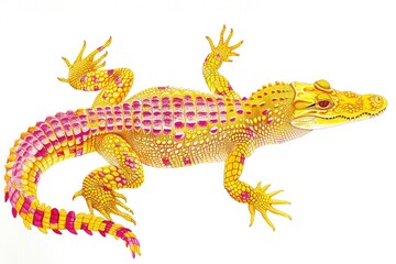 Obraz premium gecko on a white background