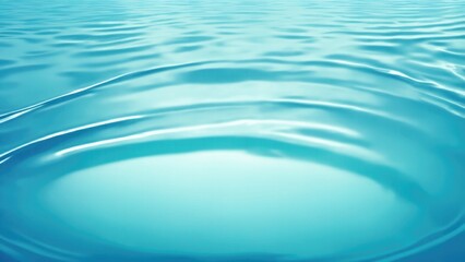 Smooth water ripple Cyan Background